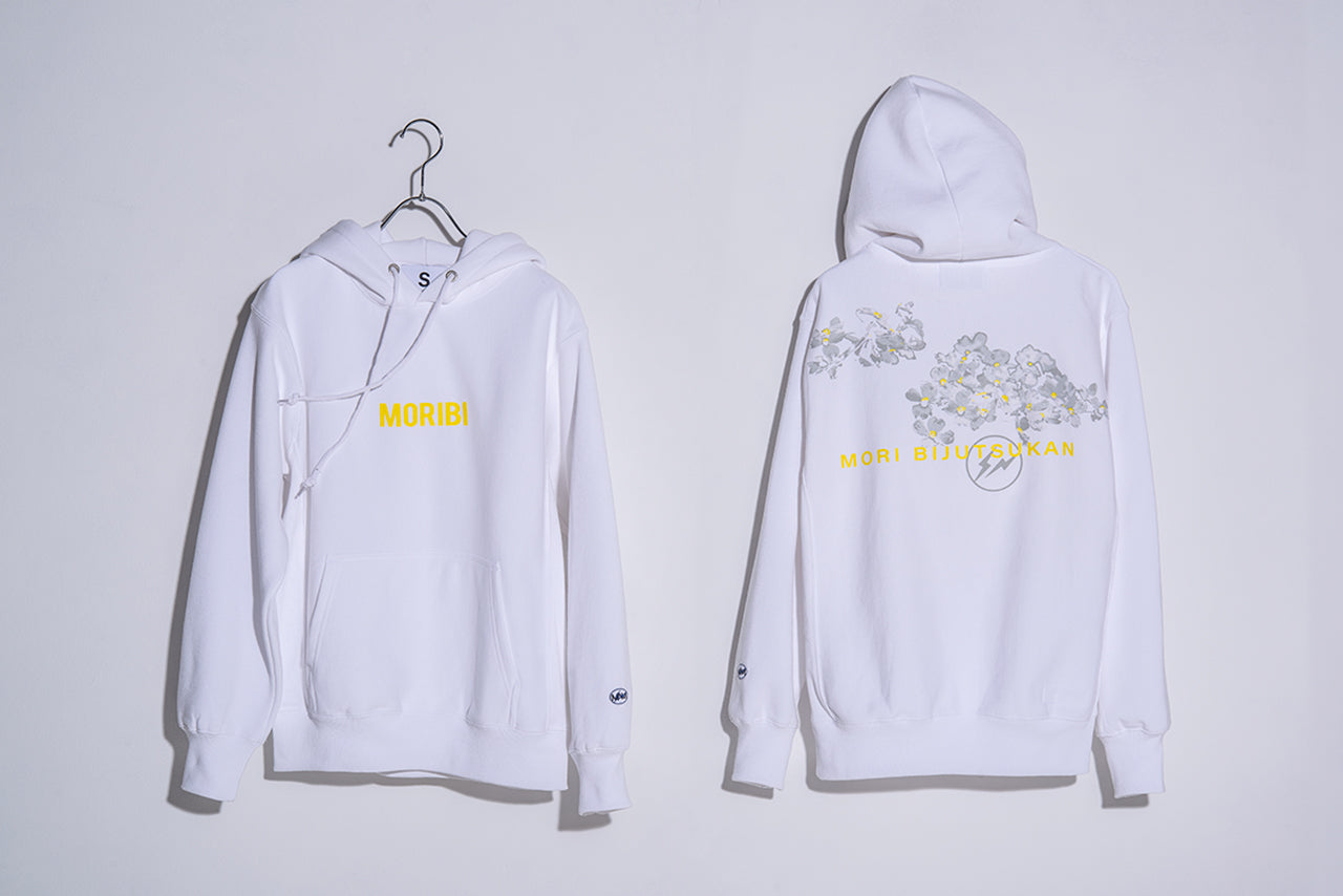 fragment design × Mori Art Museum MORIBI Flower Hoodie Hiroshi Fujiwara