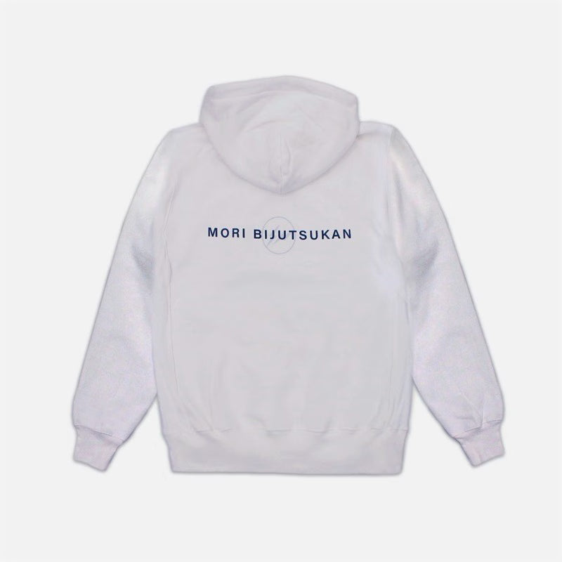 fragment design × Mori Art Museum MORIBI Hoodie White Hiroshi Fujiwara