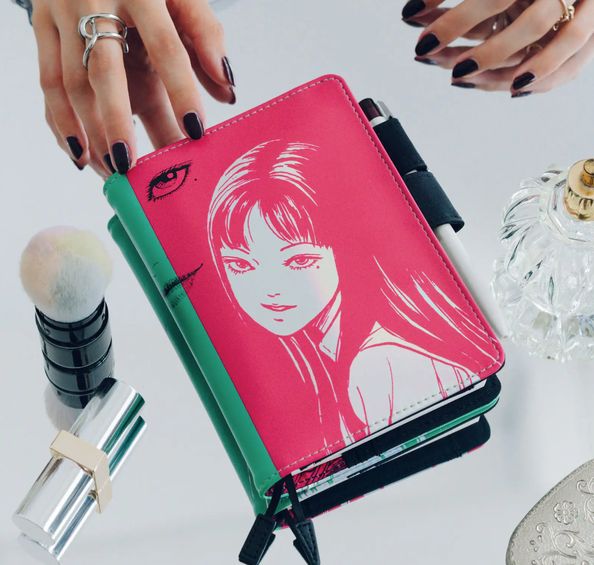 Hobonichi Techo Cover (A6 Original)  – Junji Ito “Tomie Smirk” Planner Cover