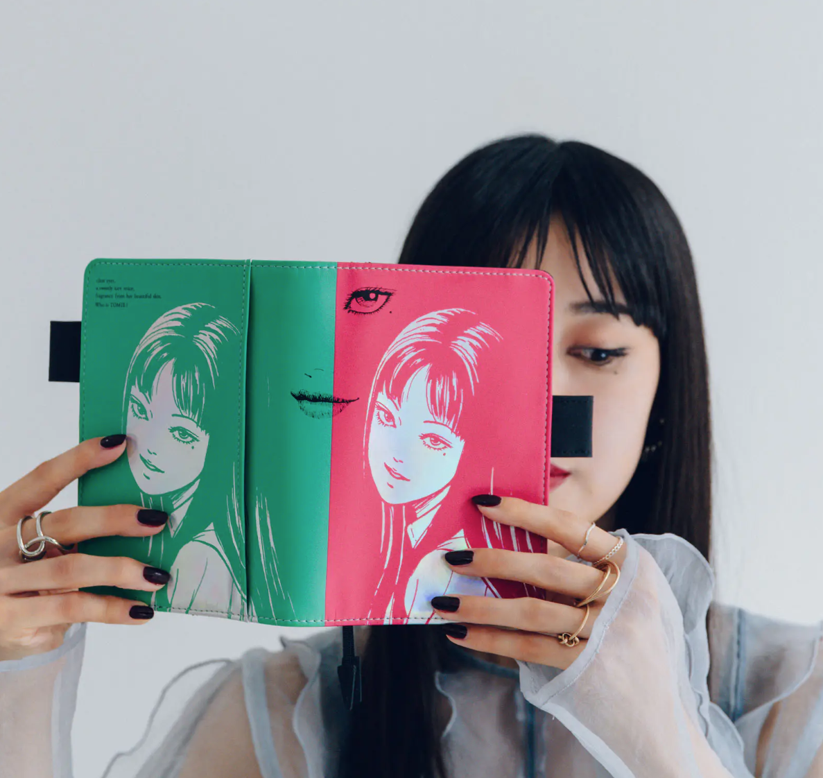 Hobonichi Techo Cover (A6 Original)  – Junji Ito “Tomie Smirk” Planner Cover