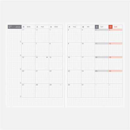 Hobonichi Techo Planner English Edition 2026 A6 (January Start)