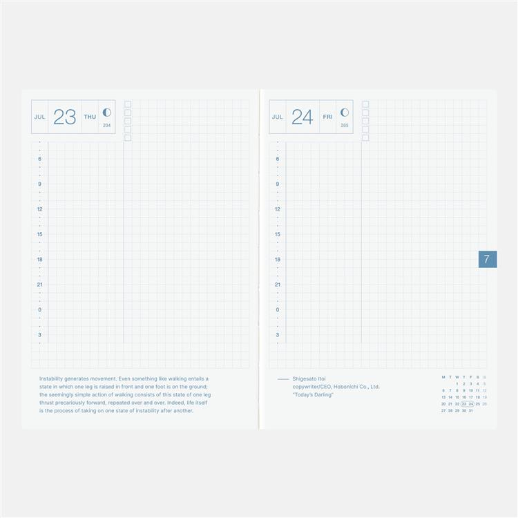 Hobonichi Techo Planner English Edition 2026 A6 (January Start)