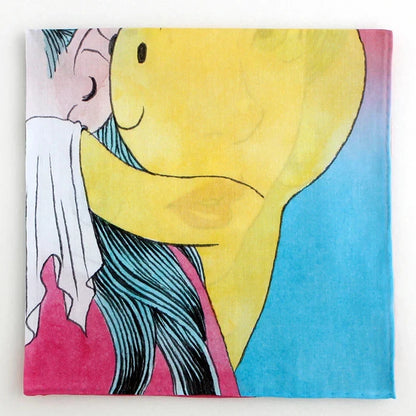 Isamu Gakiya Artist Collaboration Handkerchief – “Sleep for 12 Hours on Sad Days” (Japan Limited Edition)