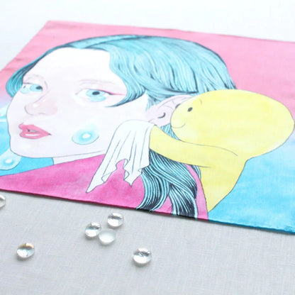 Isamu Gakiya Artist Collaboration Handkerchief – “Sleep for 12 Hours on Sad Days” (Japan Limited Edition)