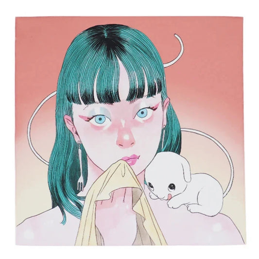 Isamu Gakiya Artist Collaboration Handkerchief – “Eat What You Love on Busy Days” (Japan Limited Edition)