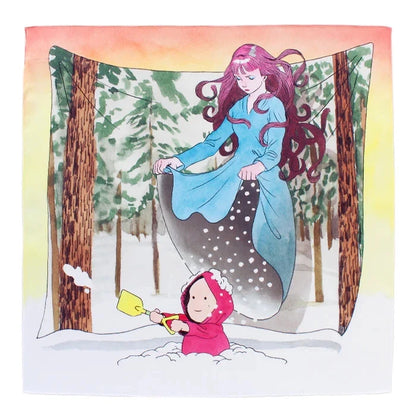 Isamu Gakiya Artist Collaboration Handkerchief – “I Love Snow!” (Japan Limited Edition)