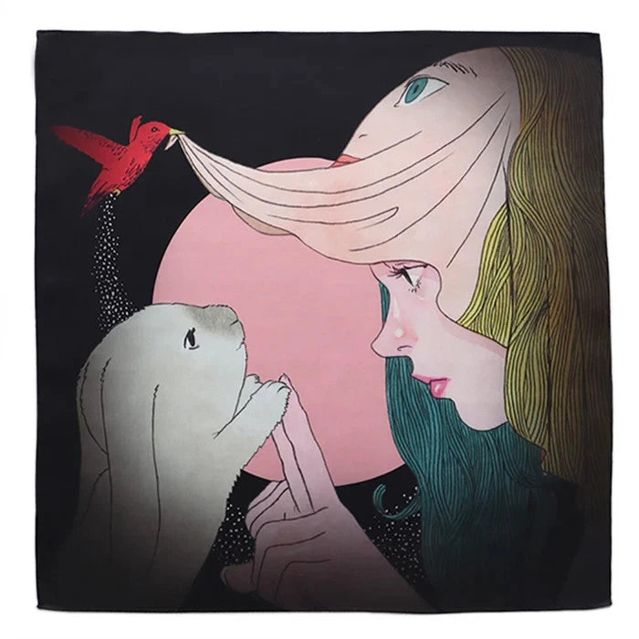 Isamu Gakiya Artist Collaboration Handkerchief – “Hello from the Darkness” (Japan Limited Edition)