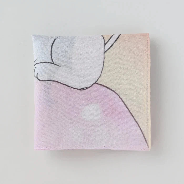 Isamu Gakiya Artist Collaboration Handkerchief – “Eat What You Love on Busy Days” (Japan Limited Edition)