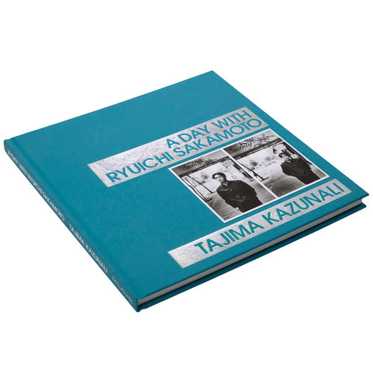 A Day with Ryuichi Sakamoto — First Edition Silver Foil Photo Book Photographs by Kazunali Tajima