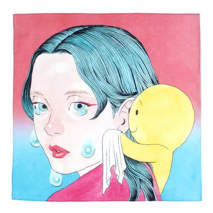 Isamu Gakiya Artist Collaboration Handkerchief – “Sleep for 12 Hours on Sad Days” (Japan Limited Edition)
